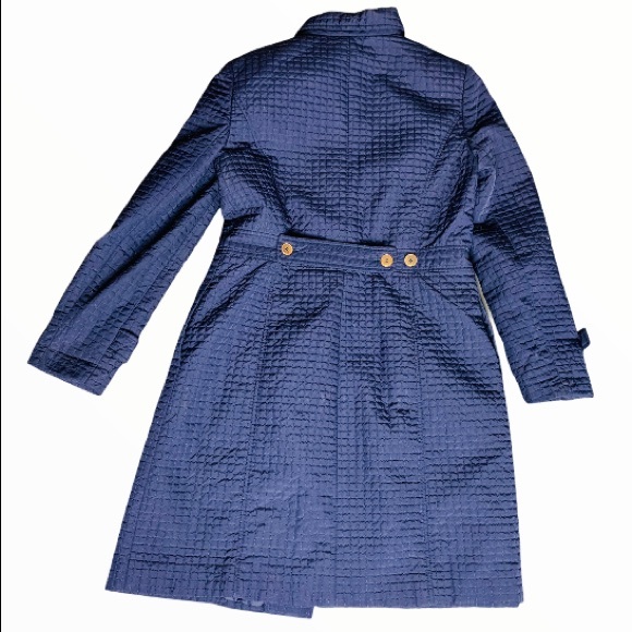Tara Ryan Navy Blue Button-Down Coat - Picture 2 of 9